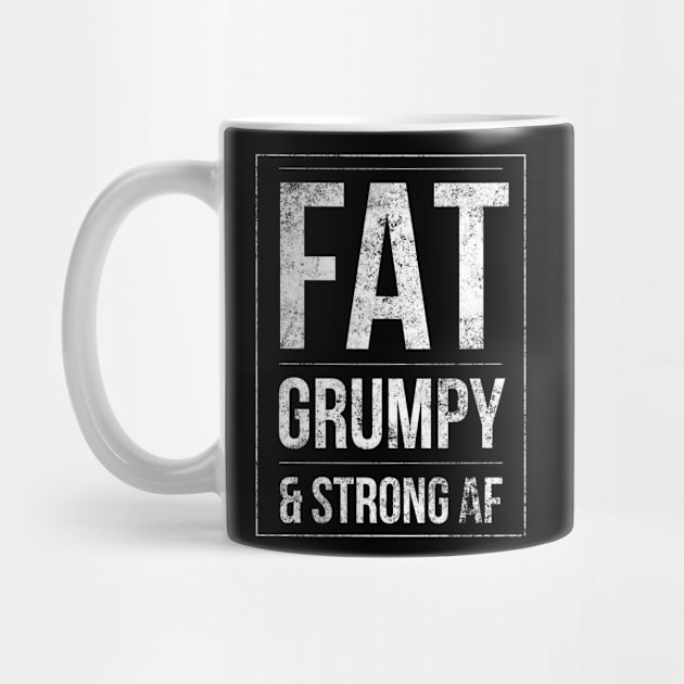 Funny Powerlifter Fat, Grumpy Strongman Strong & Heavy by twizzler3b